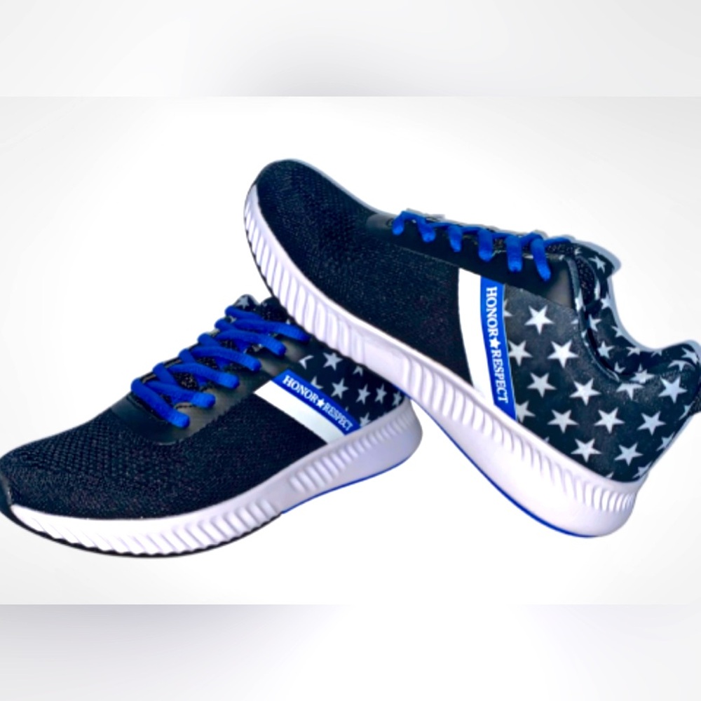 Honor & Respect Blue Line Athletic Shoes